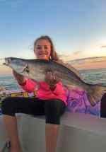 Haylee Wright Galveston Bay - 29" 8+ lbs personal best speck!