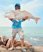 Jonathan Cazares Port Mansfield jetties - 57.8 lb personal best red!