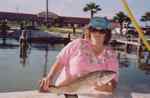 Colleen Hilton Port O'Connor jettiesfirst big redfish!
