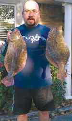 Mike Chavez Galveston22&quot; &amp; 20&quot; flounder