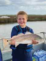 Carson Zoller Chocolate Bay - 22" first keeper redfish!