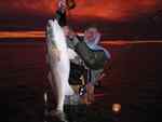 Barney Drozd Anahuac Wildlife Refuge - 44" bull red, caught on trout tackle