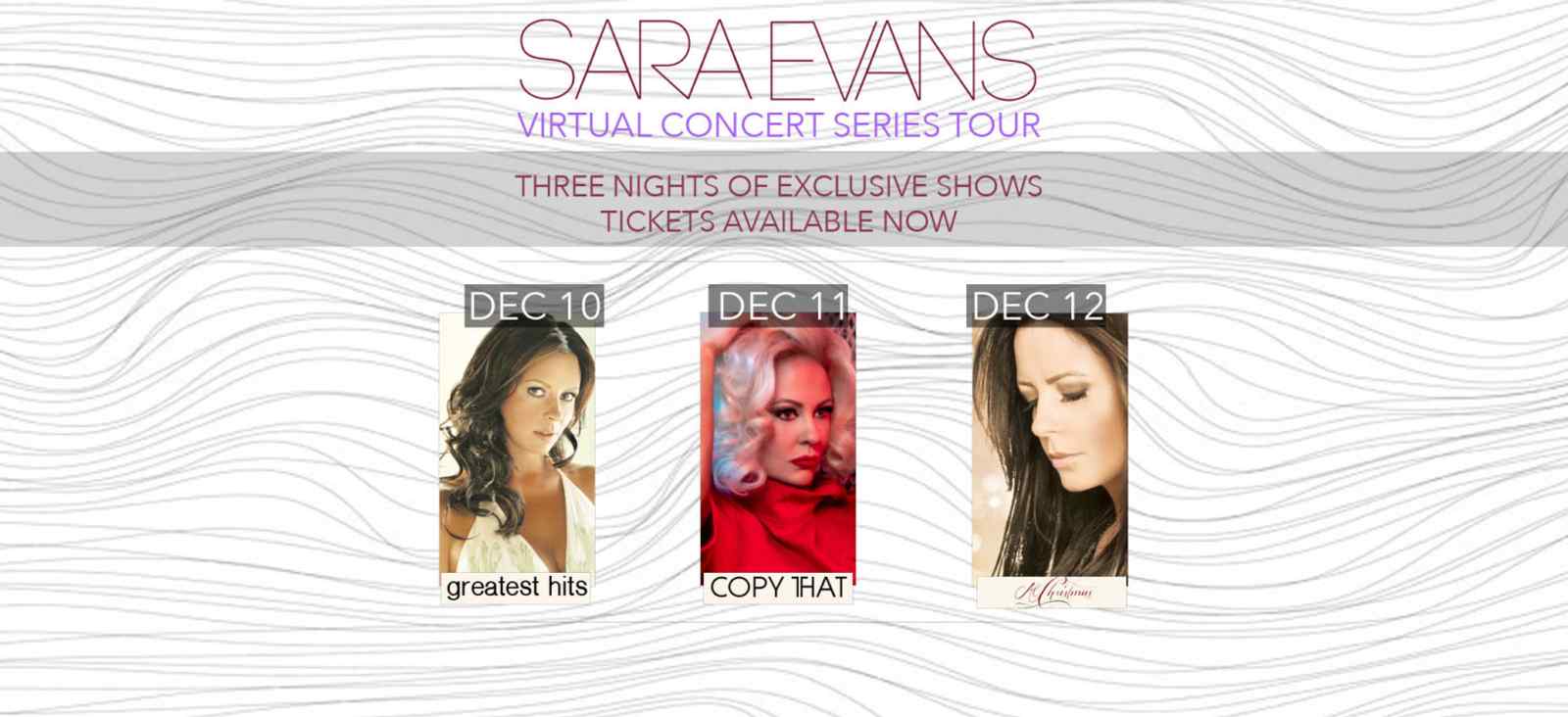 Sara Evan's Virtual Concert Series Tour: Greatest Hits Livestream