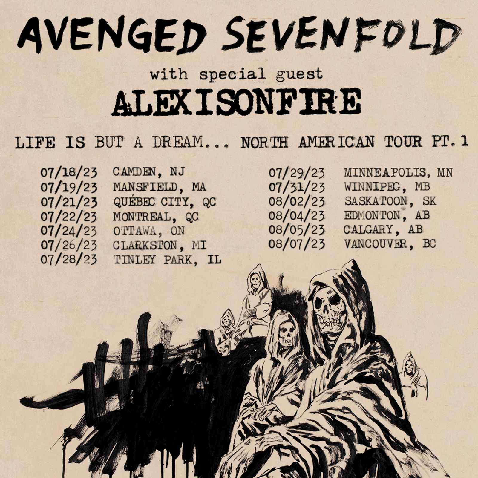 Avenged Sevenfold: Life Is But A Dream…North American Tour