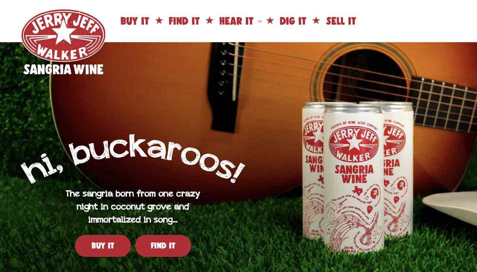 Jerry Jeff Sangria Launches New Website and Online Store