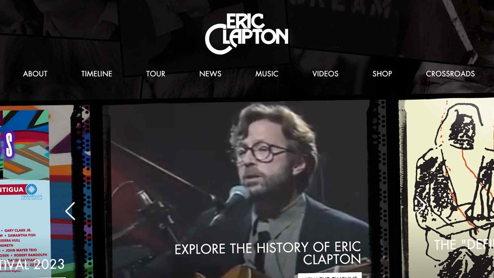 New Site Alert! Music Legend Eric Clapton