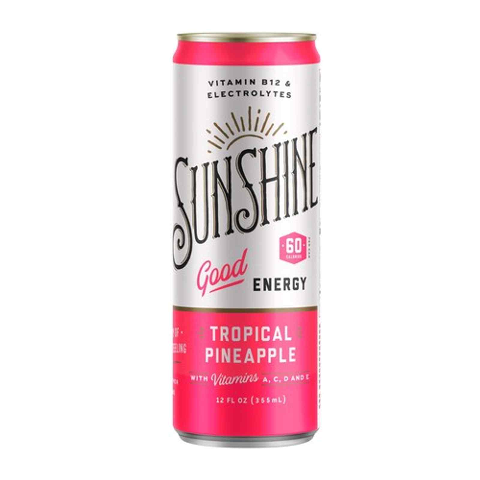 Sunshine Beverages Launches New Tropical Pineapple Sparkling Energy Drink; Expands Nationwide