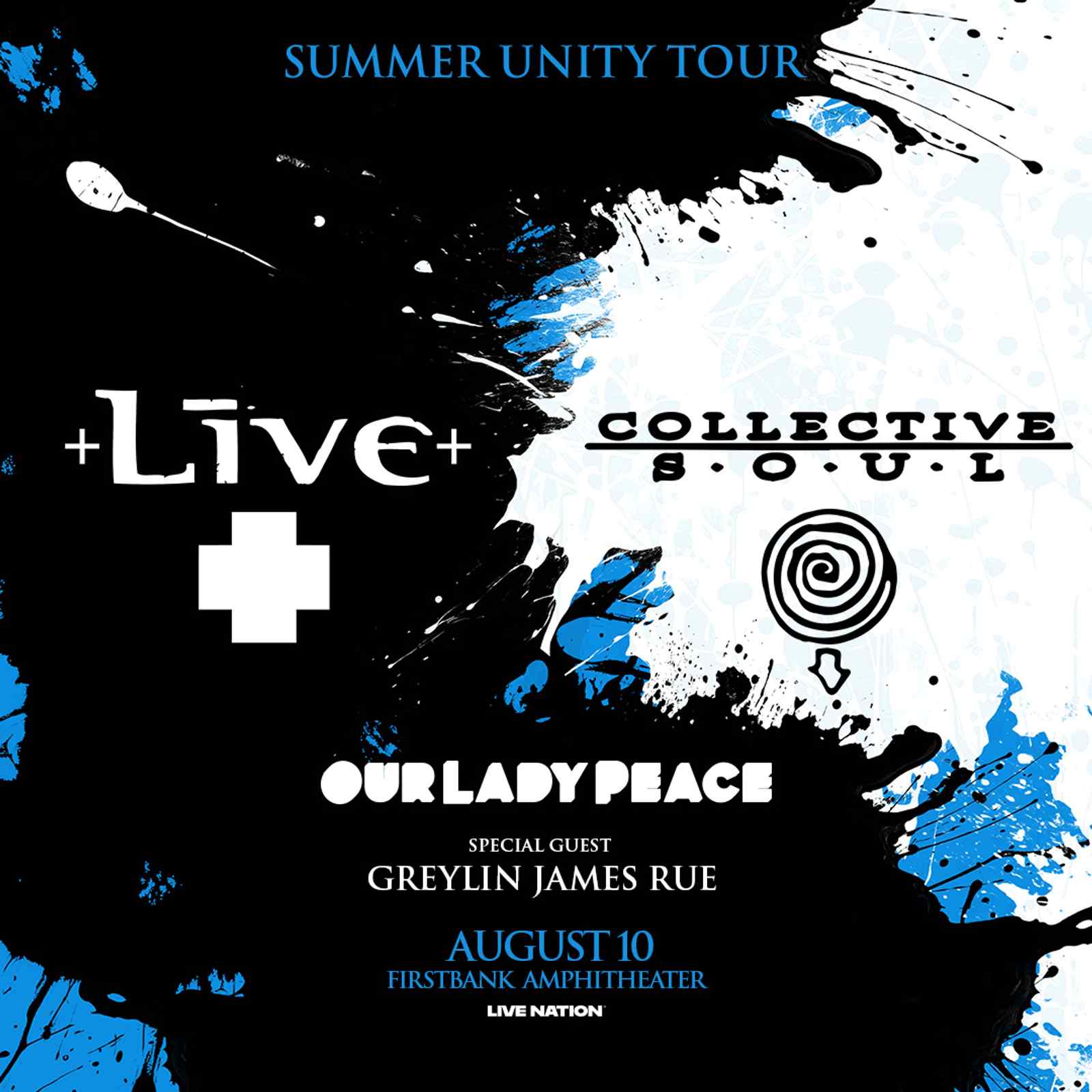 +LIVE+ & Collective Soul Summer Unity Tour with special guests Our Lady Peace and Greylin James Rue