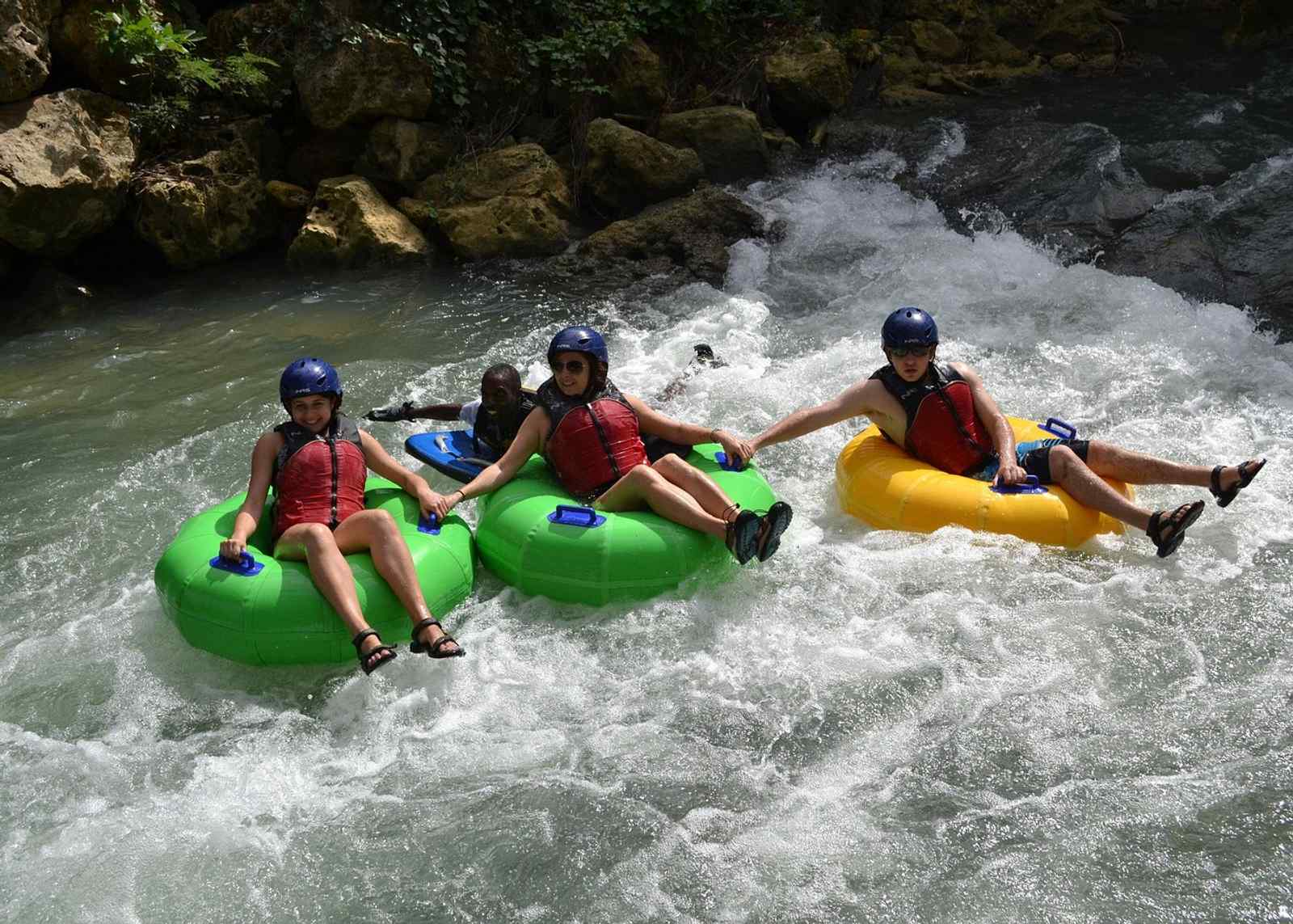 River Rapids Waterfalls Tubing and Beach Adventure