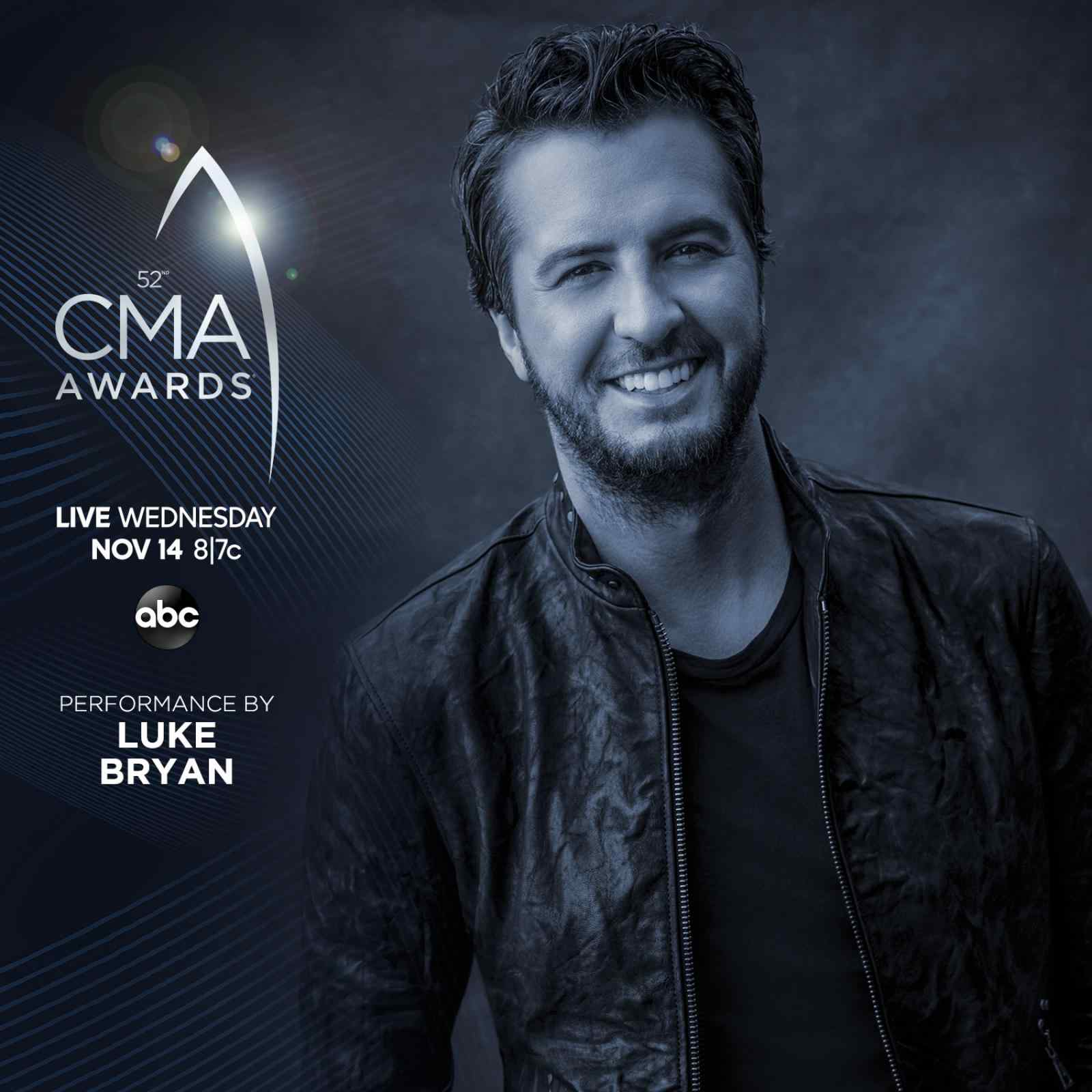 Luke Slated To Perform At 52nd CMA Awards!