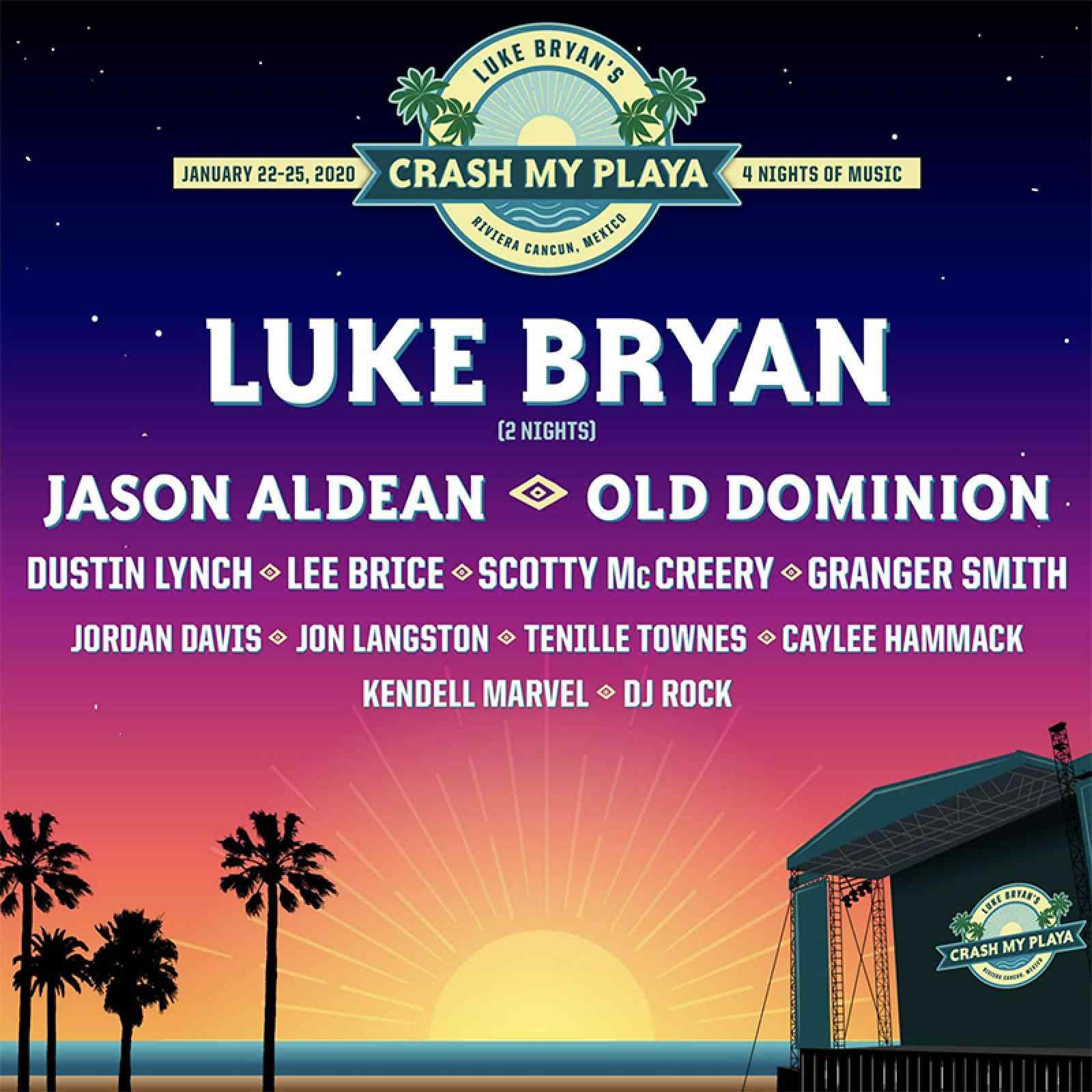 Luke's Sold-Out CRASH MY PLAYA 2020 Announces Final Talent Line Up