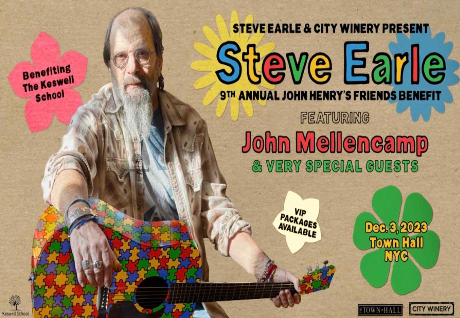 Steve Earle 9th Annual John Henry's Friends Benefit Concert Featuring John Mellencamp