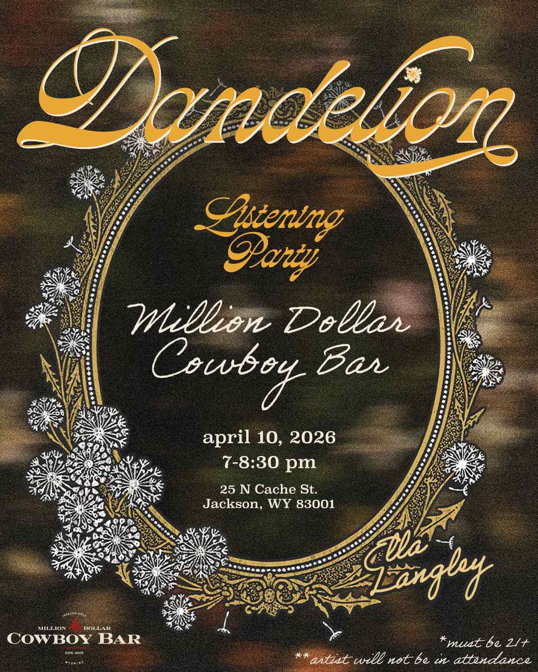 Ella Langley Dandelion Listening Party