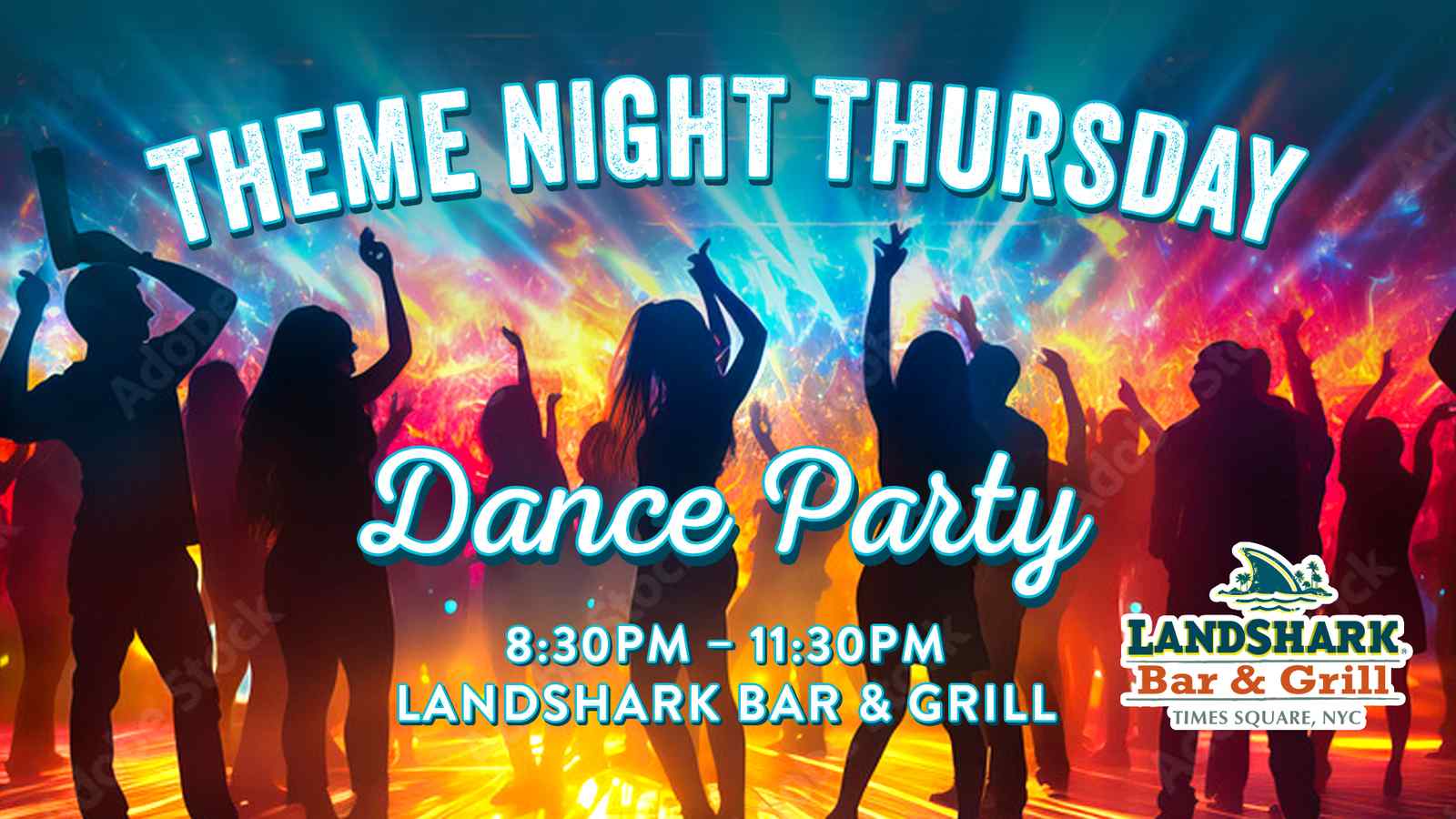 8:30PM: Theme Night Thursday Dance Party