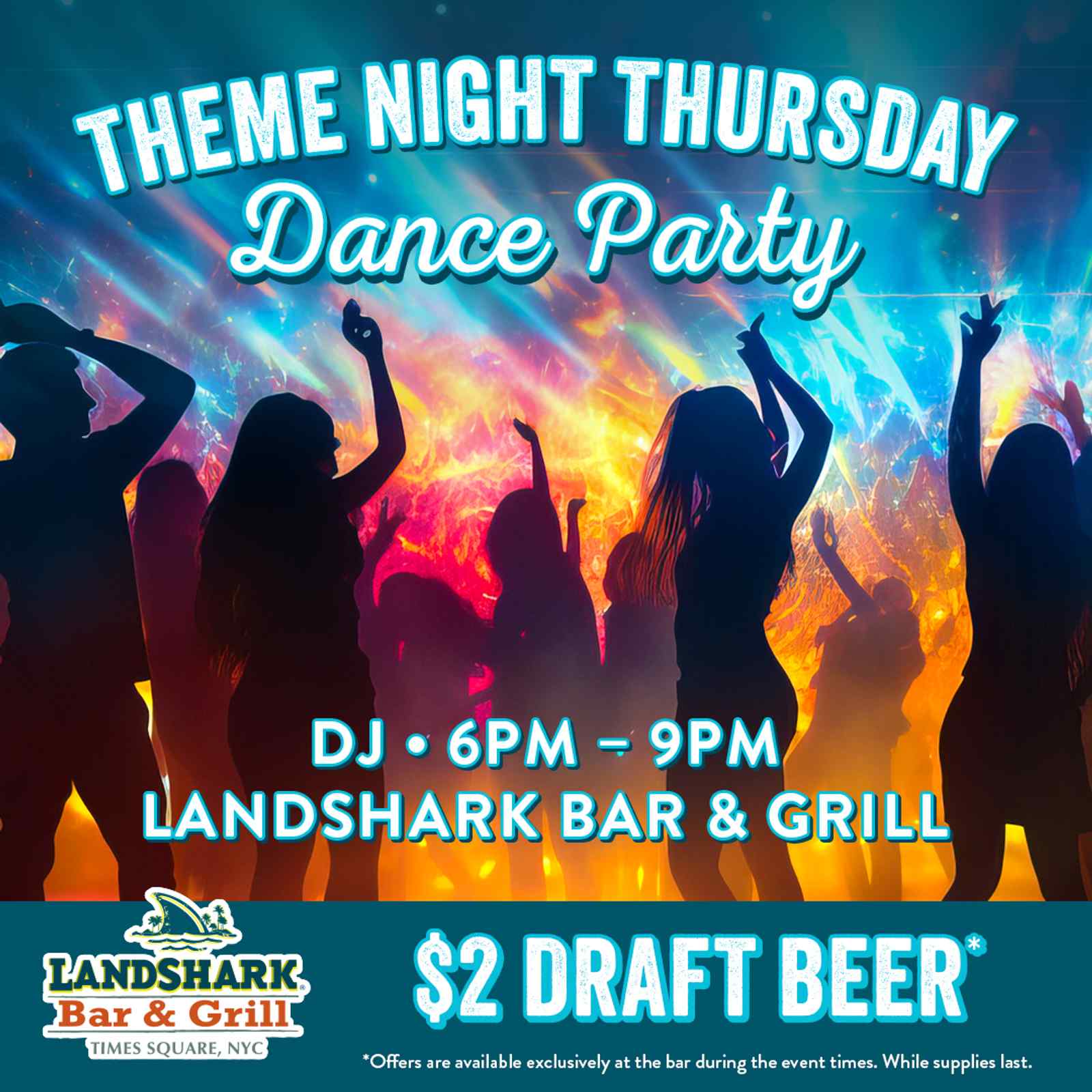 6:00-9:00 PM: Theme Night Thursday