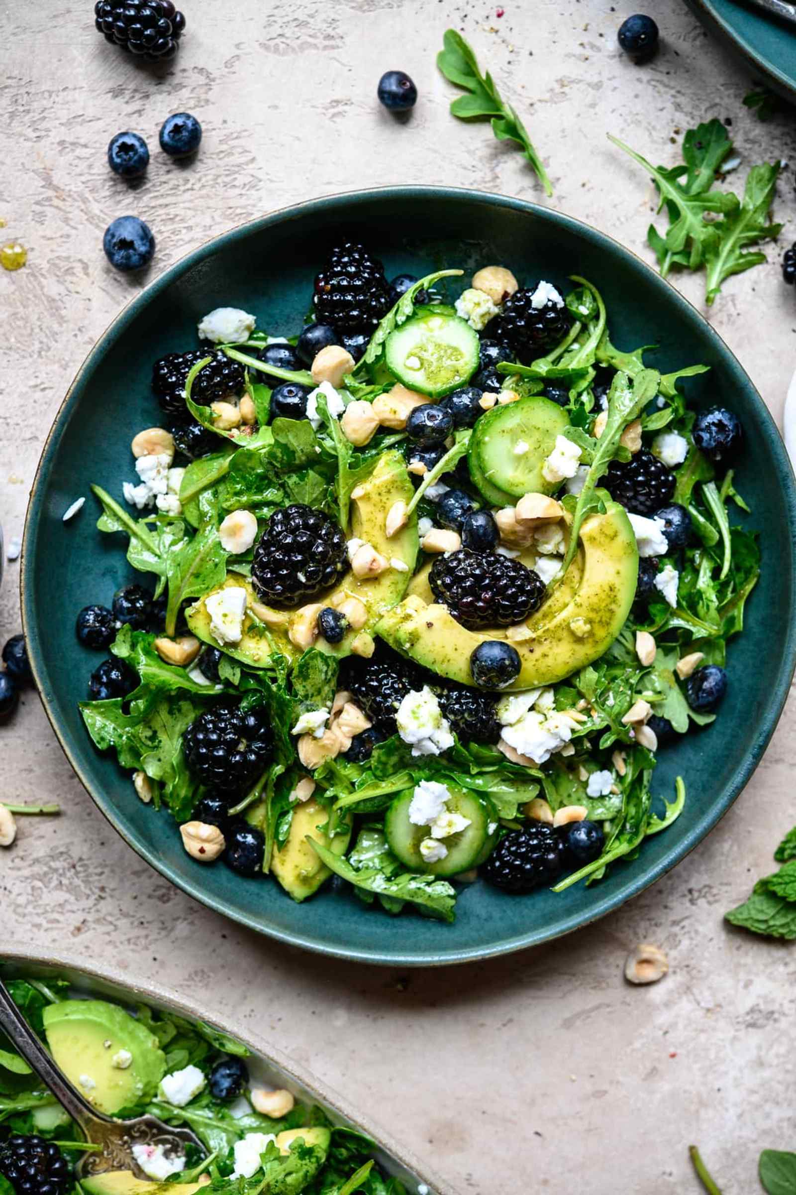 Blackberry, Avocado and Arugula Salad