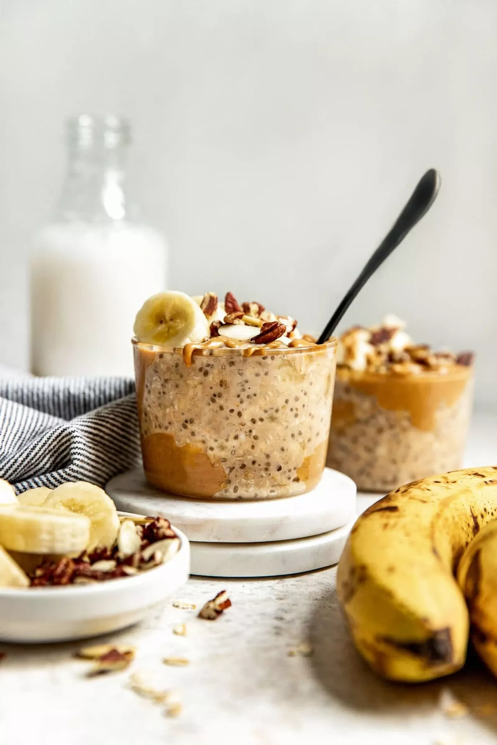 Peanut Butter Banana Overnight Oats