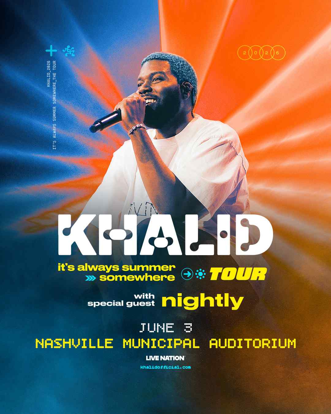 Khalid - It's Always Summer Somewhere Tour
