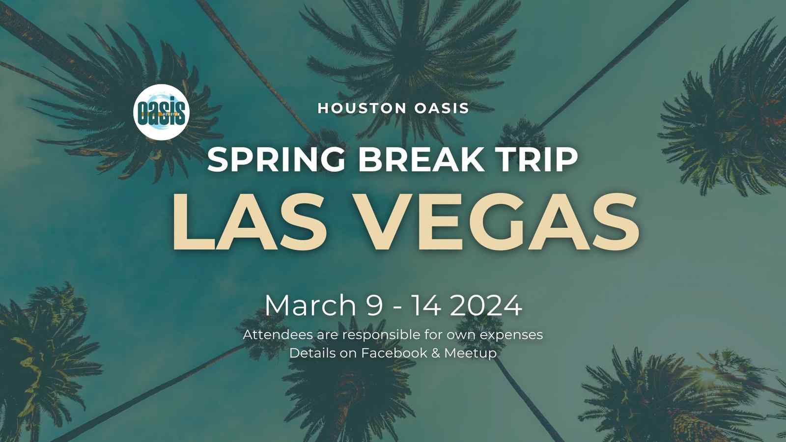 Houston Oasis Spring Break Trip to Las Vegas! (Self Pay) | March 9  - 14