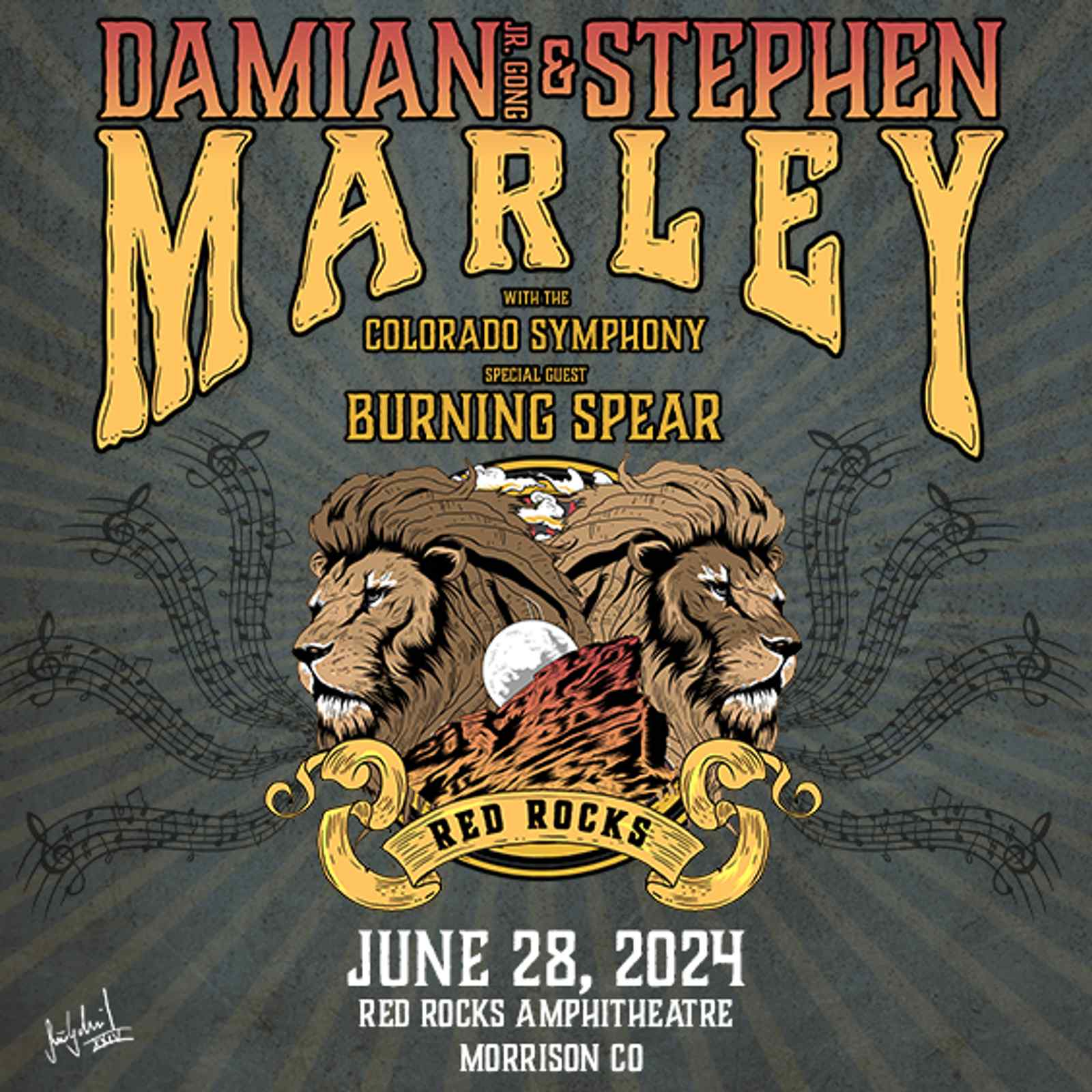 Red Rocks Amphitheatre with Damian Marley