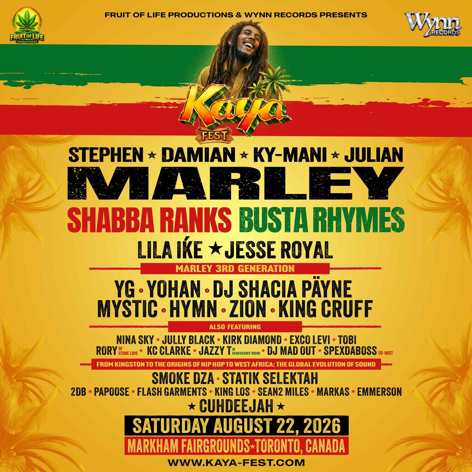 Kaya Fest Toronto | August 22nd, 2026