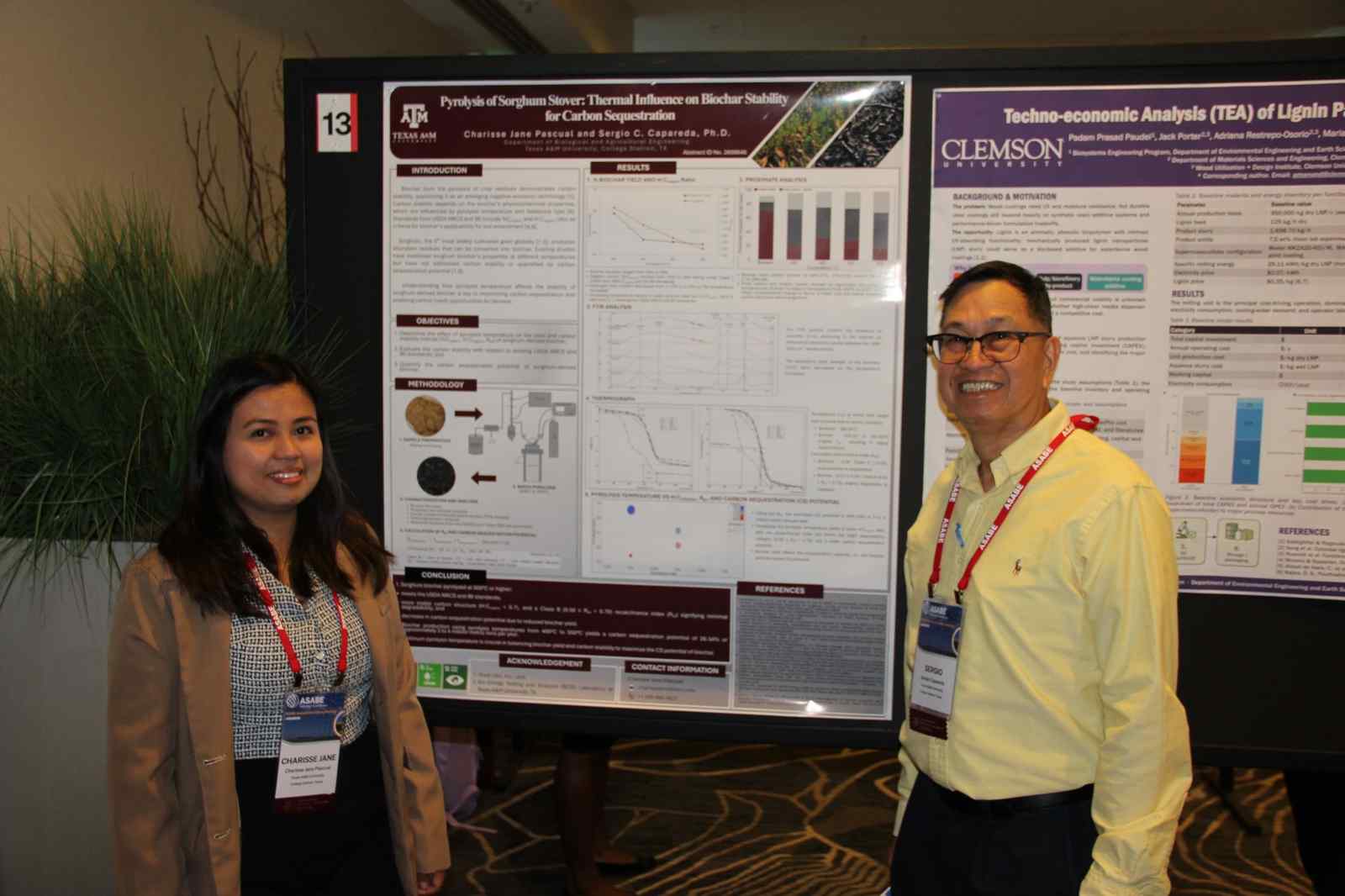 graduate students presented at the ASABE