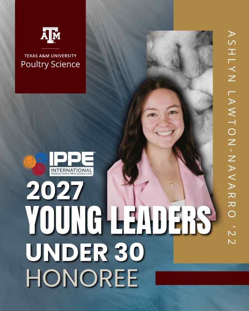 Our former students continue to make their mark on the poultry industry!