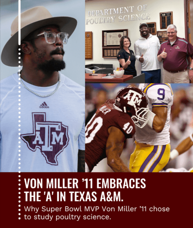 Super Bowl MVP @vonmiller came to College Station