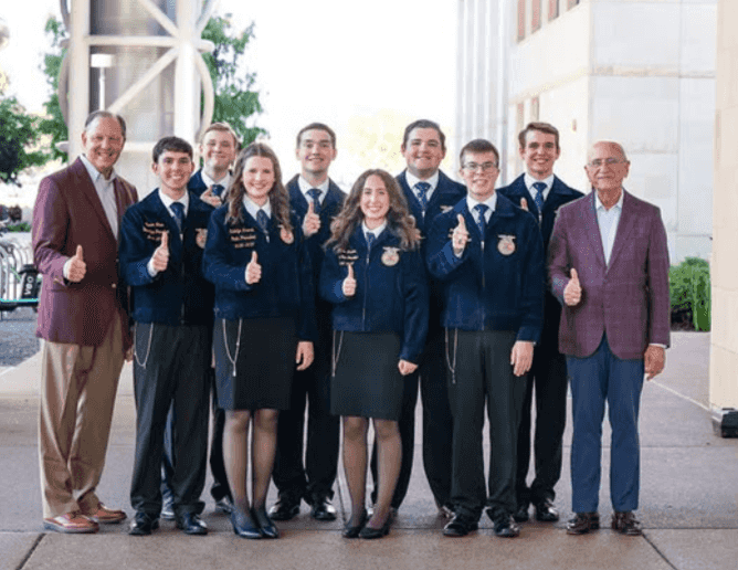 Eight of @TexasFFA's Association's top student leaders are choosing to call @TAMU home!