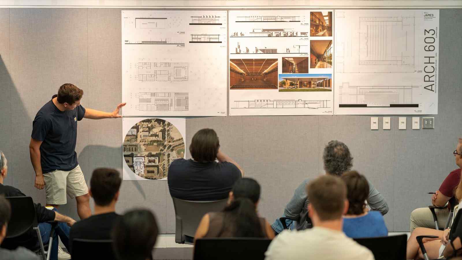 Arch Students Work on Display