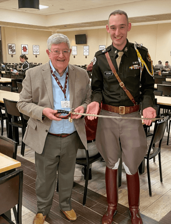 Former Student Gets Reunited with His Saber