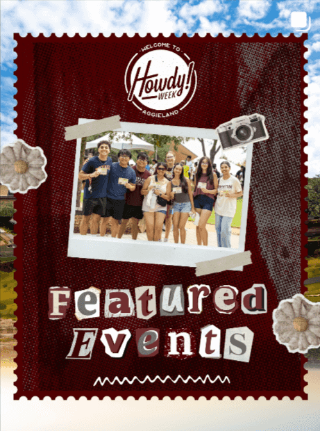 Start the semester strong at howdy week