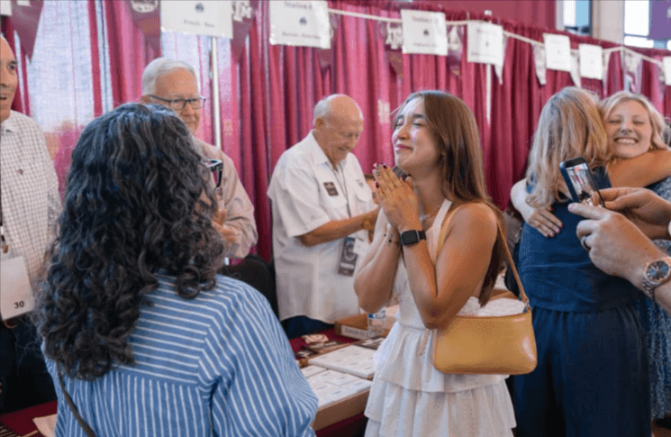 Aggies put on their Aggie Ring for the very first time.