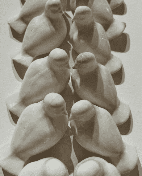 Artist Du Chau&rsquo;s work, &ldquo;Foundations,&rdquo;