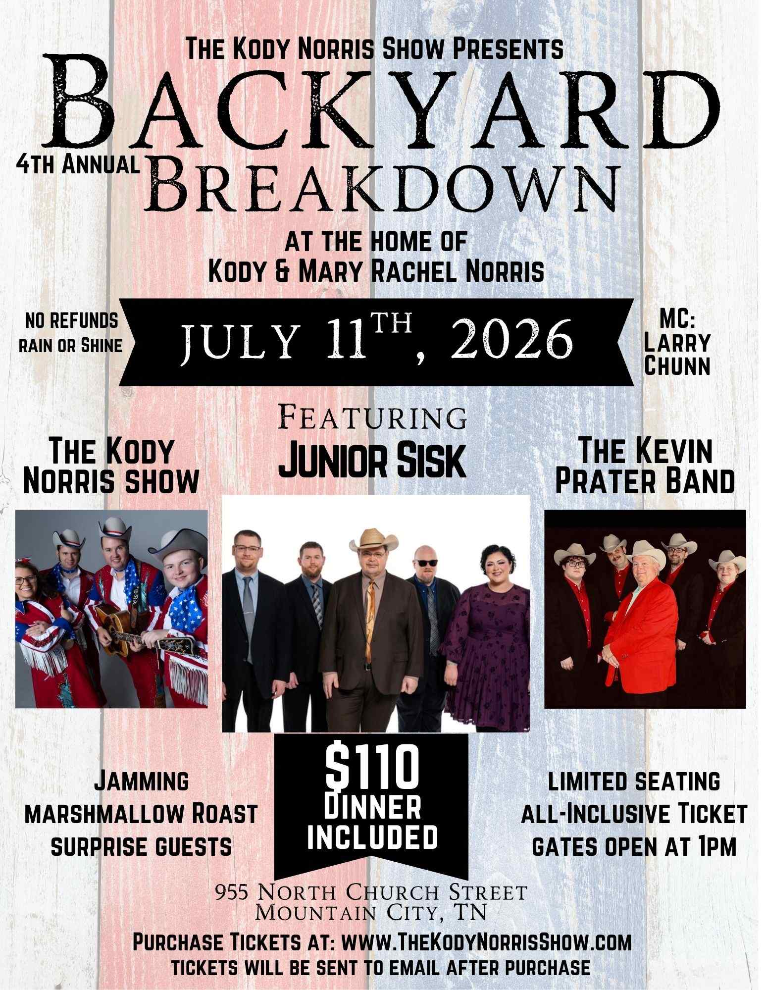 The Kody Norris Show Presents the 4th Annual BACKYARD BREAKDOWN