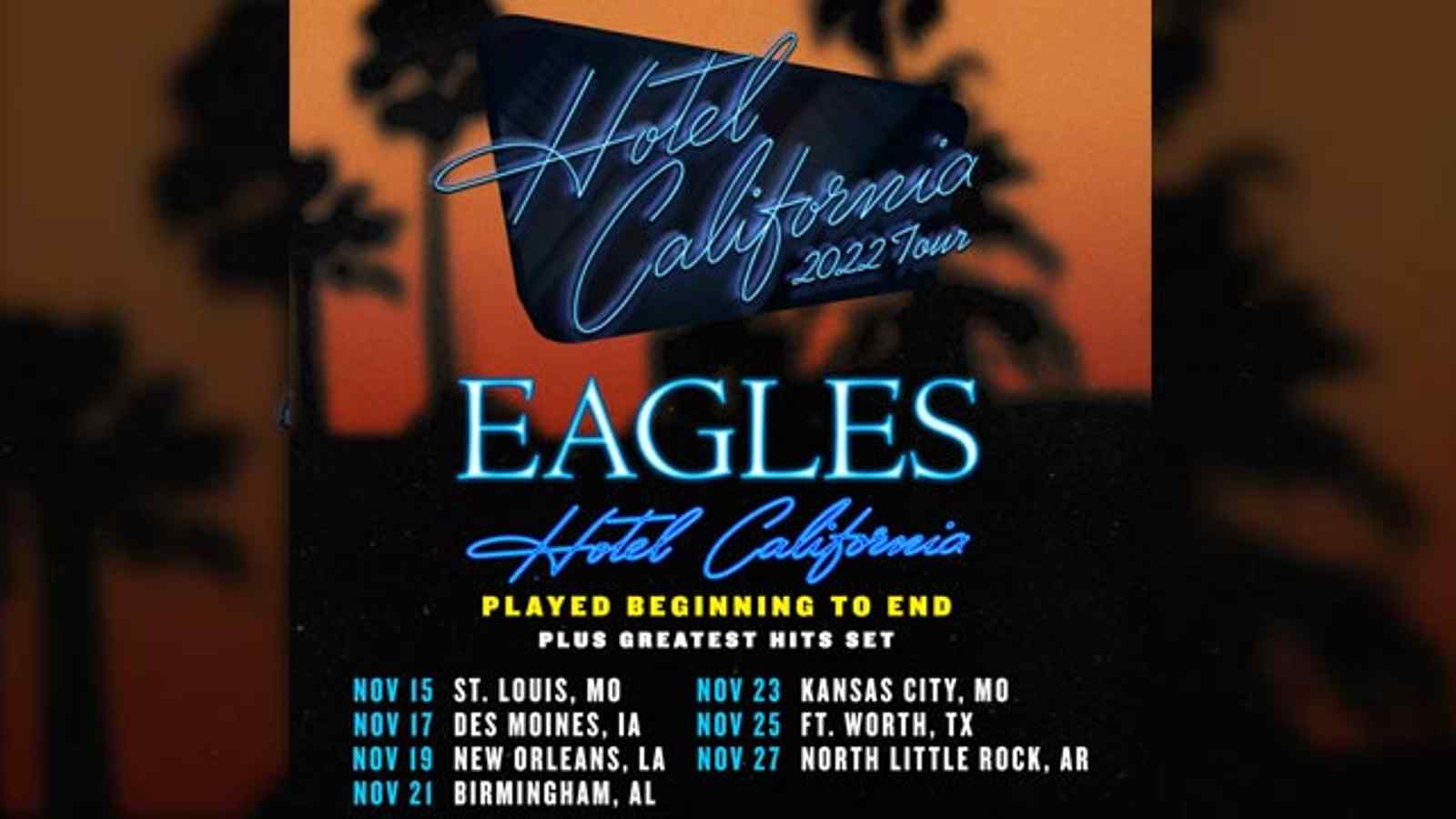 Additional Date Added to Eagles' Hotel California 2022 Tour