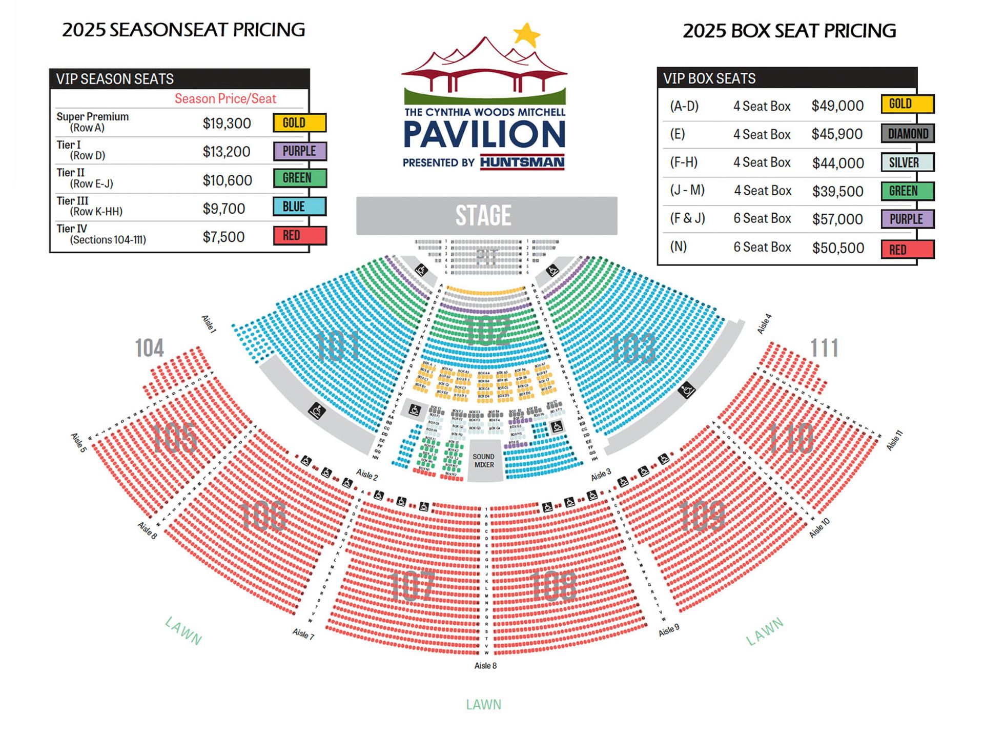 Season Ticket Seating Chart