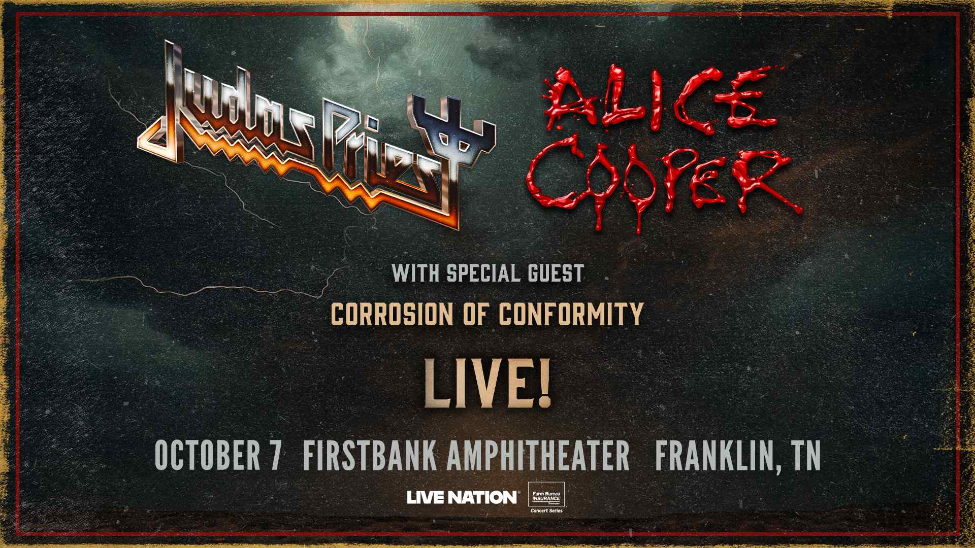 Judas Priest & Alice Cooper with special guest Corrosion of Conformity