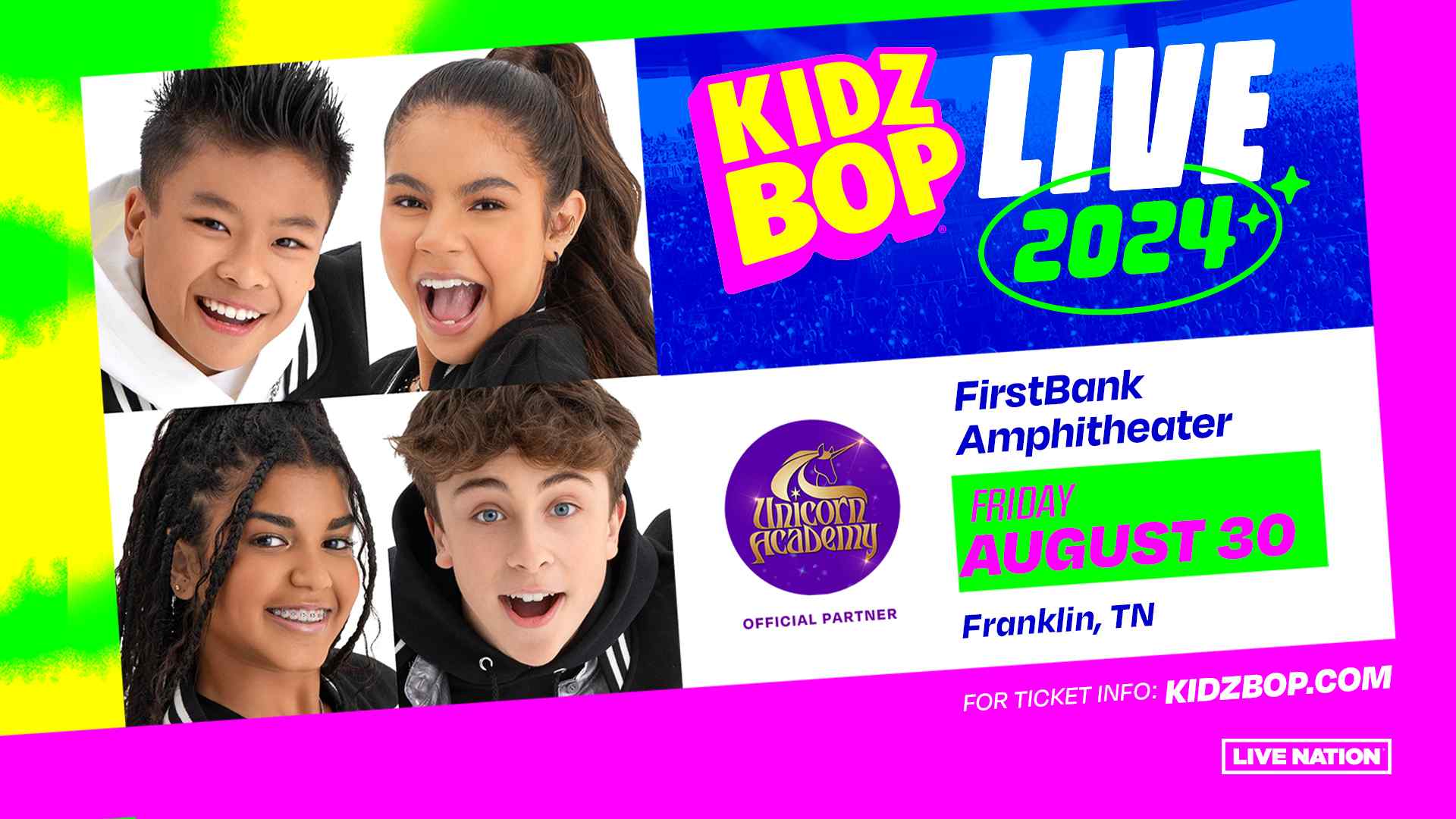 KIDZ BOP LIVE 2024 - 7:00 PM