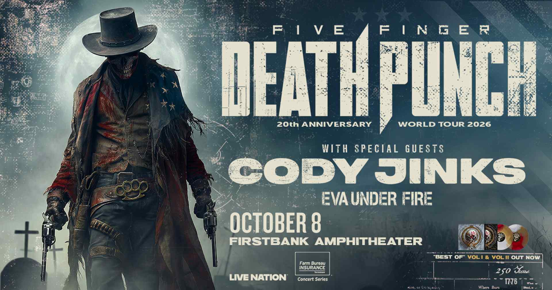 Five Finger Death Punch with special guests Cody Jinks and Eva Under Fire