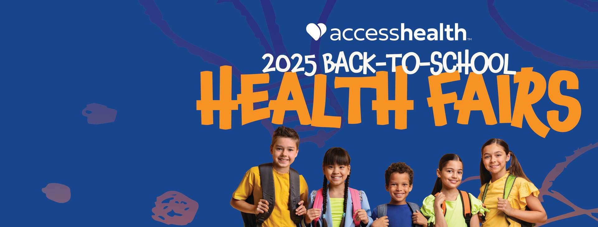 Join us for our 2025 Back-to-School Health Fairs! FREE immunizations* - Health screenings - Vision screenings - Sports physicals - Backpacks - FREE School Supplies! 2 FREE EVENTS: August 2 in Missouri City and August 9 in Richmond.