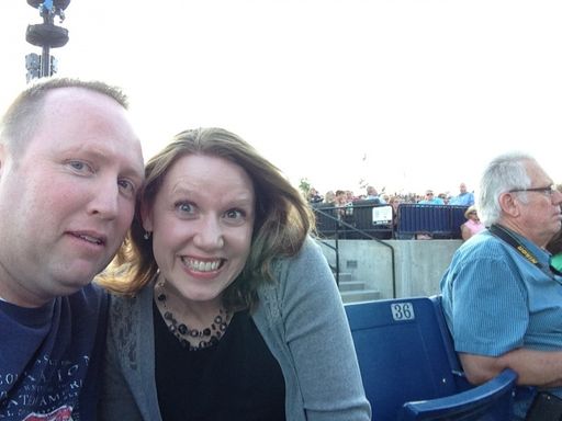 Waiting for the show to start in SLC!! 