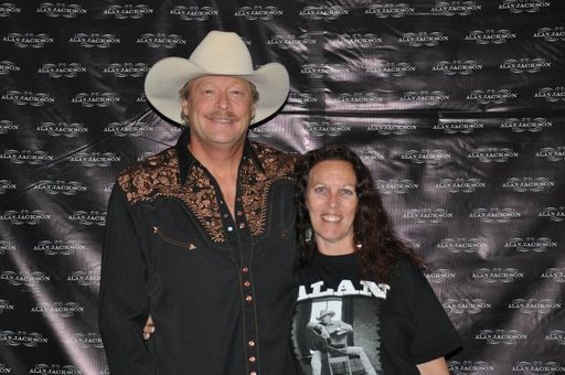 Shyla with AJ at the Meet & Greet, Stockton Arena 