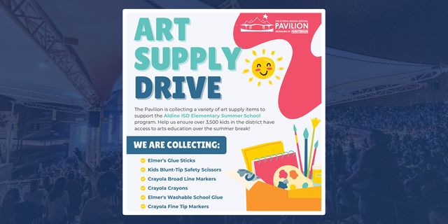 Give the Gift of Creativity: The Pavilion Hosts Art Supply Drive for Aldine ISD 