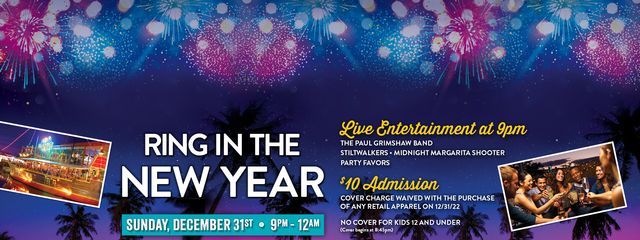 Ring in the New year at Margaritaville