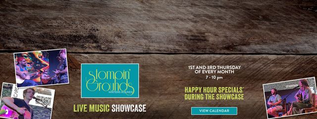 Stompin' Ground Epic Showcase 1st & 3rd Thursday Every Month 7:00 PM - 10:00 PM, 2nd Floor - Margaritaville, Nashville