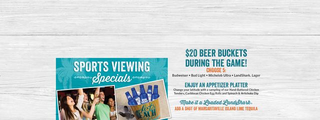 Sports Viewing Specials - $20 beer buckets during the game!