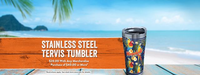 Stainless Steel Tervis Tumbler - $20.00 with any merchandise purchase of $40.00 or more