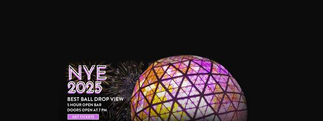 New Years Eve 2025 Best Ball Drop View - 5 Hour Open Bar - Doors Open at 7PM