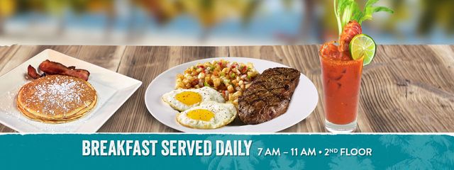 Breakfast served daily from 7am to 11am